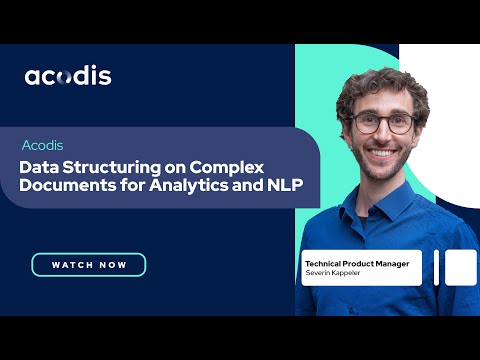 Data Structuring on Complex Documents for Analytics & NLP | Acodis