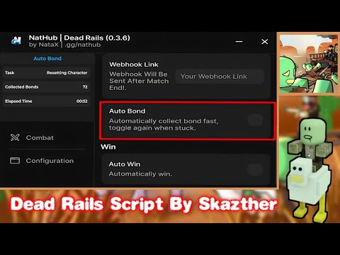 [NEW UPDATE] DEAD RAILS SCRIPT! - NEW UPDATED AUTO BONDS SCRIPT! 70 - 120 BONDS PER EXECUTION!