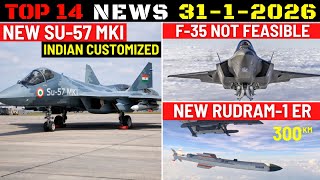 Indian Defence Updates : New Su-57MKI, F-35 Not Feasible, Rudram-1 ER, New QUAD Group,Astra Mk2 Test