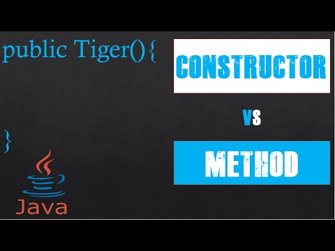 Constructors vs. Methods in Java | Coding With Tre'