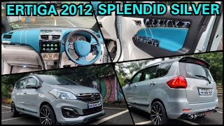 BELIVE IT OR NOT ERTIGA 2012 MODIFIED IN SPLENDID SILVER  & ICEGREY PERSIAN GREEN INTERIOR...!!