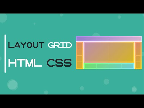 html css projects for beginners - layout design with grid