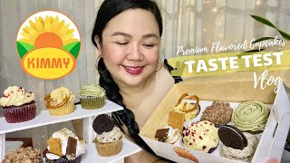 PREMIUM FLAVORED CUPCAKES Taste Test Vlog |#FoodVlog |#SupportLocal #KimmyFoodProducts