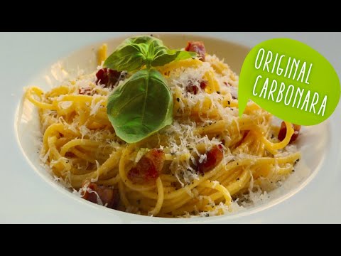 Spaghetti Carbonara 🍝 (Original-Rezept 🇮🇹)