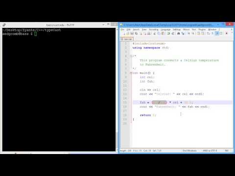 Programming example: Type casting