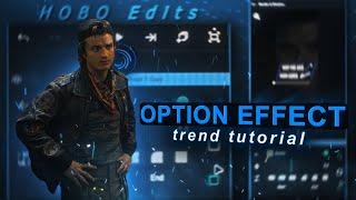 select option trend edit tutorial on alight motion