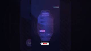 Unique Cosmic Nexus login page using HTML CSS #frontend #webdesign #trending #shortsfeed #shorts
