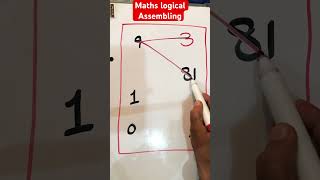 Maths logical Assembling | shorts | maths #fypシ #youtubeshorts #assembling #students #geniusmath