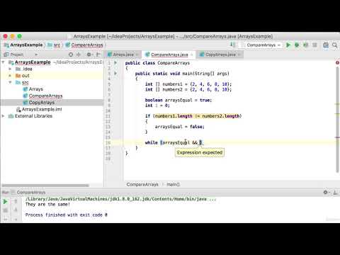18   Comparing Arrays | Learn Android Application Development