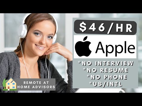Apple is Hiring Remote Advisors | No Interview No Phone No Resume | Work From Home Jobs 2024