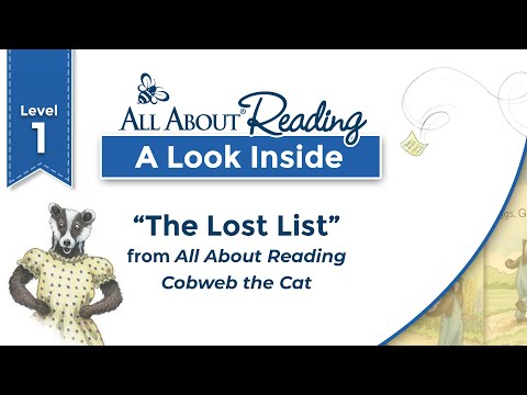 "The Lost List" - A Look Inside All About Reading Level 1