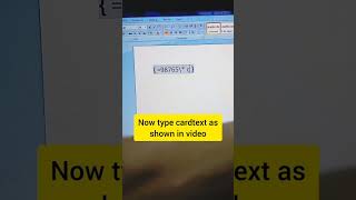How to convert number into words #mswordmcqs #basiccomputer