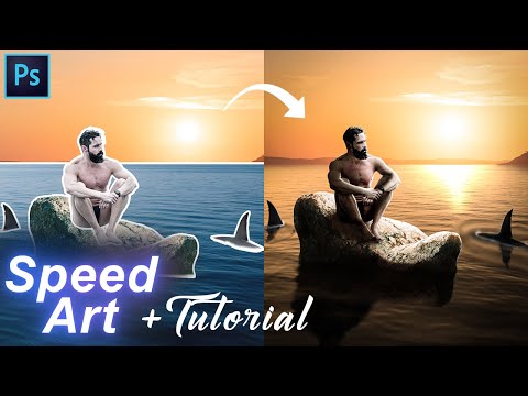 Stranded Photo Manipulation Speed Art + Tutorial | Photoshop