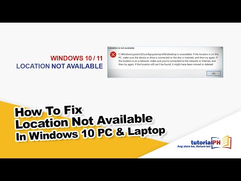 Location not available windows 10 / 11