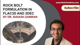 Rock Bolt Formulation in FLAC3D