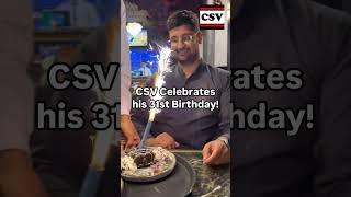 CSV Celebrates his 31st Birthday at Kabul Rose! 🎁 #Shorts #HappyBirthday #computersciencevideos