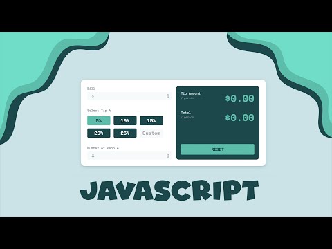 Tip Calculator Part Two Javascript - Frontend Mentor
