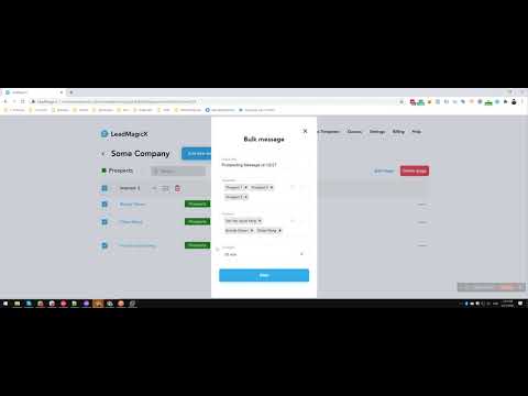 How to Send Bulk Messages with LeadMagicX