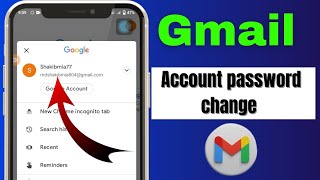 How To Gmail Account Password Change  2024.