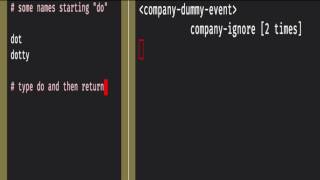 Minor issue with Alchemist and Company Mode