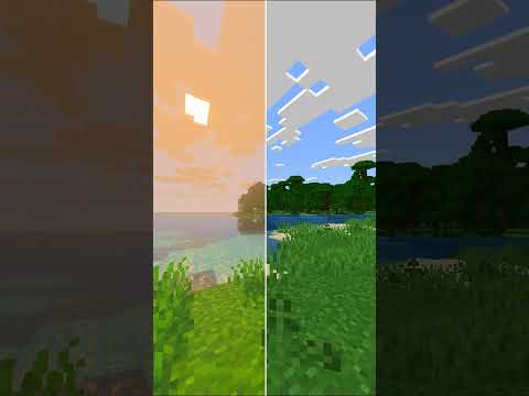Minecraft Vibrant Visuals Update Graphics Comparison #gtx1650 #minecraft #gaming