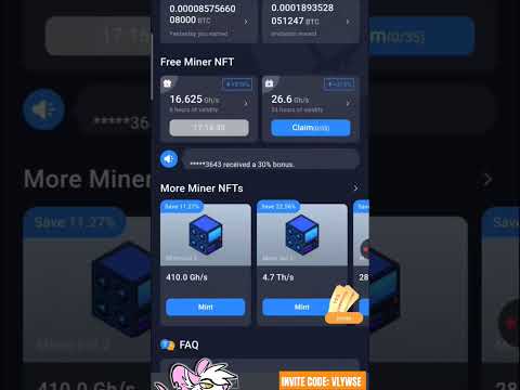 Bitcoin Mining App - One Month Mining Profit Update #bitcoinmining #cryptomining #nft