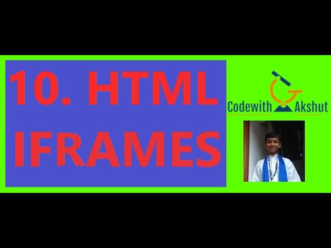Web Designing Tutorial: #10 - HTML Iframes
