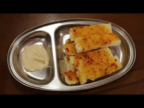 Instant Garlic bread with leftover bread| simple bread snack recipe