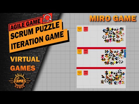 Scrum Puzzle Iteration Game - Agile Game - Miro Game