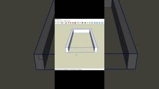 Make two panelled door in sketchup #sketchuptips #architechture #civilengineering #viral #shorts