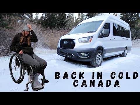 Vanlife with a wheelchair in the snow!