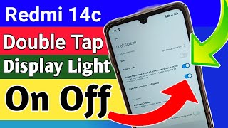 Redmi 14c Double Tap lock screen on Off