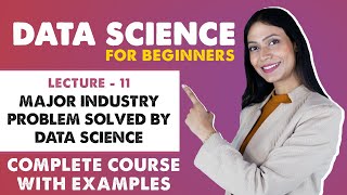 11. Some major Industry Problems solved by Data Science | Data Science for Beginners