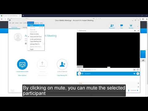 Cisco WebEx - Controls for Meeting hosts
