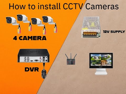 how to install cctv cameras step by step