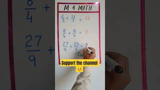 m4math #mathtest #mathtricks #addition #fractions #mathmaticalcalculations #braingame #mathknowledge