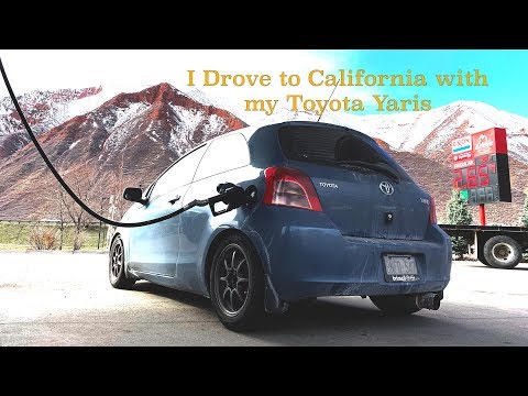 Long Drive to California with my 2008 Toyota Yaris