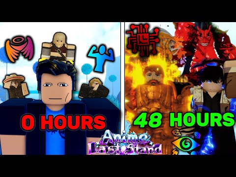 Starting Over and Becoming OVERPOWERED in 48 Hours on Anime Last Stand Roblox