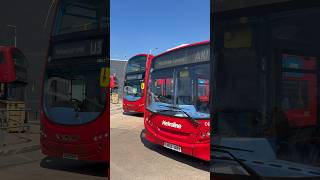 London Bus Routes A10, U5 & 105 Heathrow Airport CBS #shotoniphone16promax #londonbus