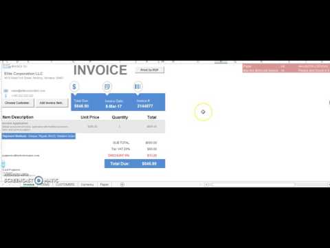 Invoice Application #BusinessAutomation #Invoice #AccountReceivable #Excel #VBA
