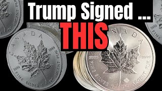 While you were opening gifts Trump signed THIS, (SILVER DEAD)