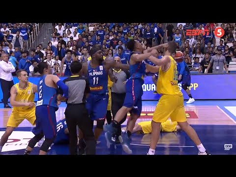 Gilas vs. Australia Brawl || World Cup 2019 Qualifiers