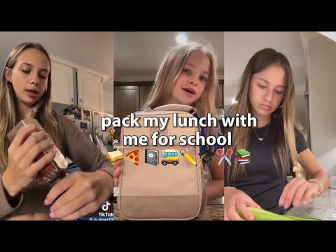 pack my lunch with me for school tiktok compilation !! 