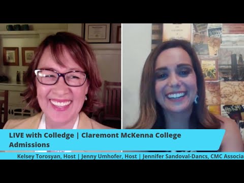 LIVE with Colledge | Claremont McKenna College: The College Interview