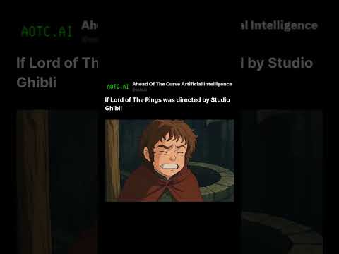 If Lord of The Rings was directed by Studio Ghibli #lordoftherings #ai #aifilm #aivideo #aiimages
