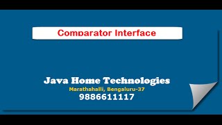 Comparable Interface In java