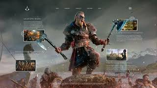 Assassins Creed Valhalla Concept. UX | UI Web design