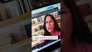 Caught using AI in an interview 💀 #crackinterview #job #jobhunting #jobinterviews #openinterviews