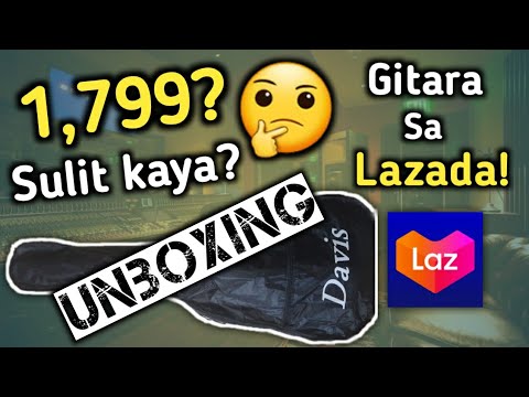 Gitara sa Lazada nabili ko sa murang halaga - Unboxing and Sound testing