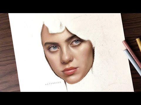 Billie Eilish | colored pencil drawing